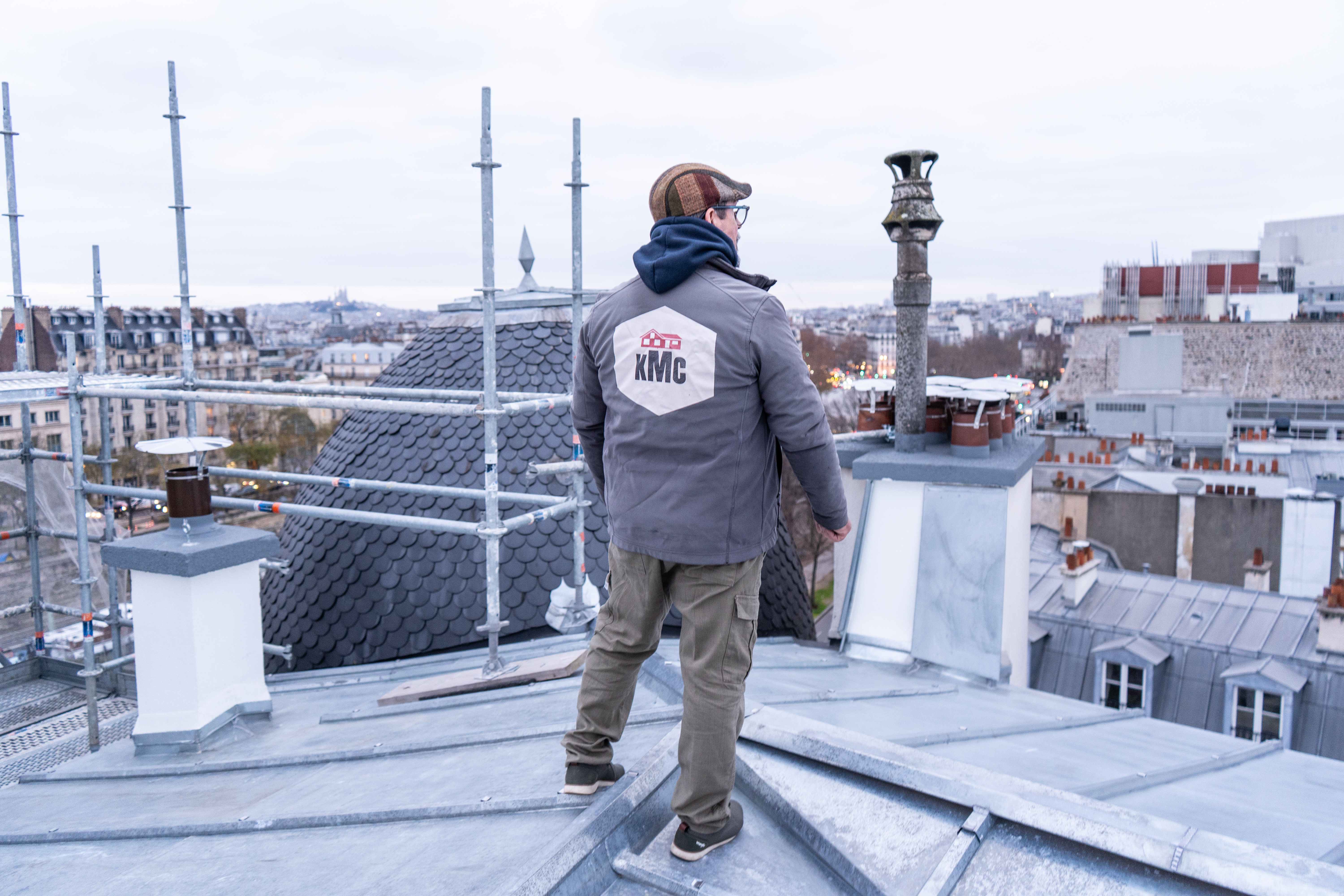 Équipe KMC sur les toits de Paris